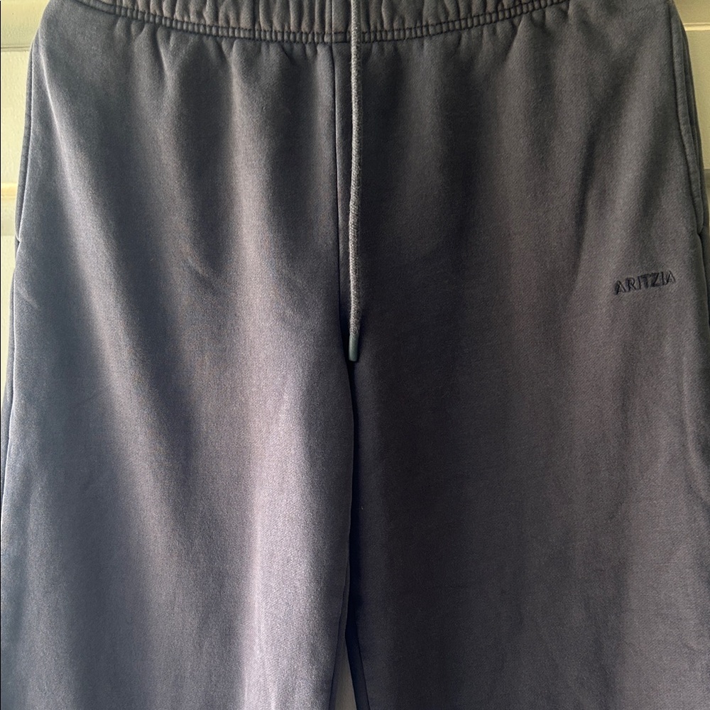 Aritzia Dark Charcoal Drawstring Sweatpants